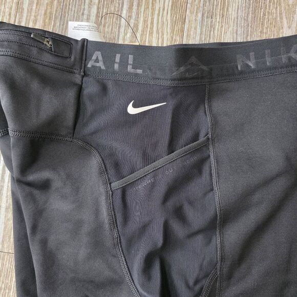Nike Trail Lunar Ray Winterized Running Tights Pants Black White Men's Medium M - Picture 9 of 14